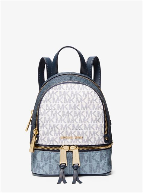 michael kors rucksack rhea mini mit logo|michael kors rhea colorblock backpack.